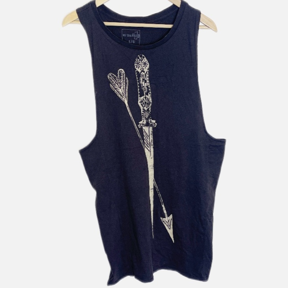 We The Free Charcoal Sleeveless Tunic L